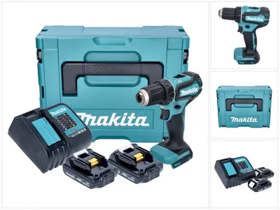 Image de Makita DDF 485 SYJ perceuse/visseuse sans fil 18 V 50 Nm Brushless + 2x batterie 1,5 Ah + chargeur + Makpac
