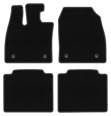 Imagen del producto de Alfombrillas de moqueta para Lexus RZ 2022- (crossover) – juego de 4 piezas, negras, a medida – Wielganizator BASIC