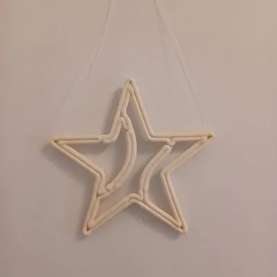 Obrázok produktu pre DECOLED Vianočná hviezdička, 30 cm, biela