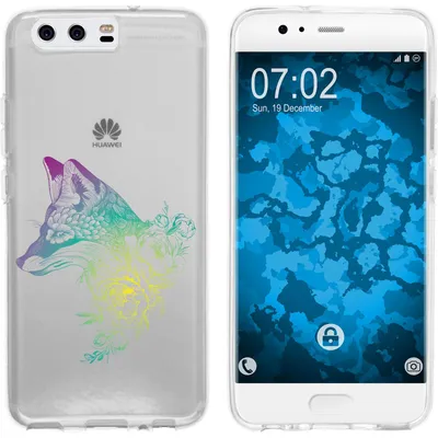 Produktbild von PhoneNatic Case kompatibel mit Huawei P10 Plus Silikon-Hülle Floral Fuchs M1-4