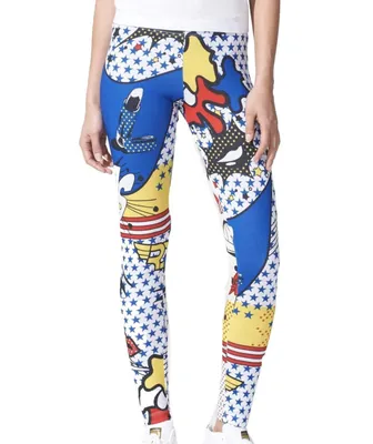 Produktbild von adidas Originals Leggings by Rita Ora Grösse: 32 Super LO LE AOP Comics Print BOOM A96216