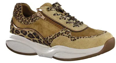 Produktbild von Xsensible SWX11 Damen Halbschuh Stretchleder,Cognac, bequemer Halbschuh - Damenschuhe Bequeme Schnürschuhe, Braun, leder (stretchleder)