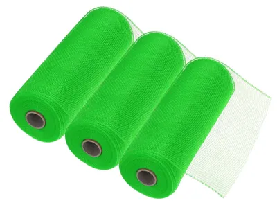 Image de 3 pièces de filet en polyjute de 25,4 cm pour décoration, de couleur vert clair