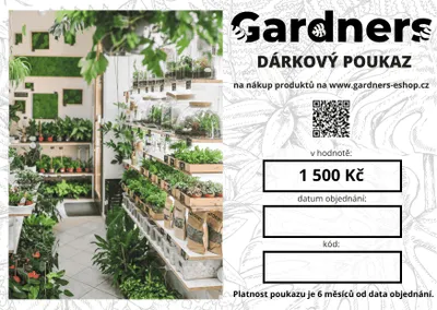 Obrázok produktu pre Darčekový poukaz Gardners 1500 CZK