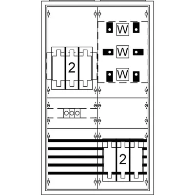 Produktbild von Striebel und John KS402SB Wandlerschrank Aufputz RAL 9016 2CPX032402R9999