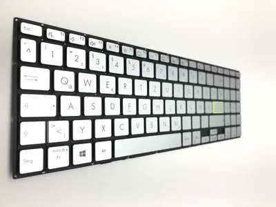 Produktbild von DEUTSCHE - Tastatur Keyboard Silber mit Beleuchtung kompatibel für Asus VivoBook 15 X521
