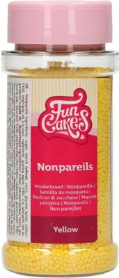 Produktbild von FunCakes Nonpareils / Zuckerperlen Yellow / Gelb 80 g