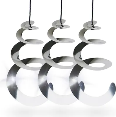 Produktbild von 3X Windspirale Vogelabwehr Reflektierend Vogelschreck Spirale Windspiel Vogel