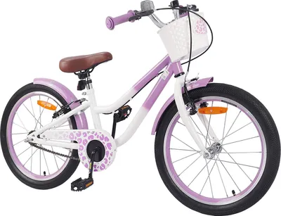 Produktbild von vidaXL Kinderfahrrad Mit Stützrädern 18 Zoll für 5-7 Jahre alt Lila