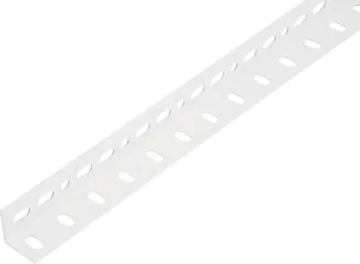 Produktbild von Conceptor Winkelprofil gelocht weiß 25x25x1 mm, 1m