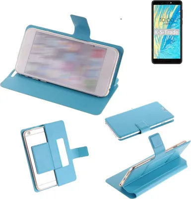 Produktbild von K-S-Trade Schutzhülle Handyhülle kompatibel mit BQ Mobile BQ-5740G Spring Flip cover Handy case Smartphone Klapphülle blau