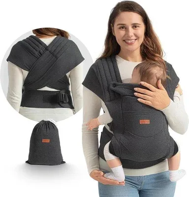 Productafbeelding van Famanu Babybuikdrager - Elastische babybuikdrager voor pasgeborenen