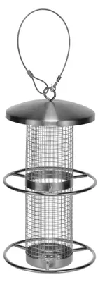 Produktbild von Vogelhaus – Vogelfutterspender – Edelstahl – Zum Aufhängen – Für Balkon, Fenster und Garten