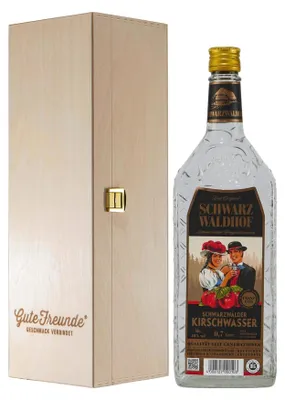 Produktbild von Schwarz Waldhof Schwarzwälder Kirschwasser mit Geschenk-HK