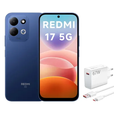 Obrázok produktu pre Xiaomi REDMI 17 5G, 4 GB RAM, 256 GB úložisko, modrá farba, batéria 7500 mAh, displej 120 Hz, nabíjačka 67 W
