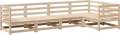 Produktbild von vidaXL 5-tlg. Garten-Sofagarnitur Massivholz Kiefer
