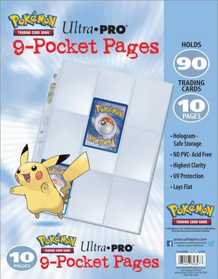 Produktbild von Ultra Pro PKM - 9-Pocket Pages Pack (10 Stück)