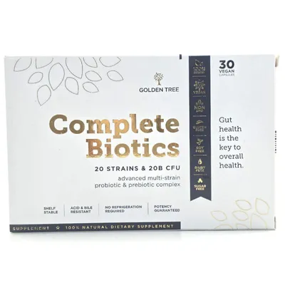 Produktbild von Complete Biotics – 20 Bakterienstämme & 20 Milliarden KBE – 30 Kapseln