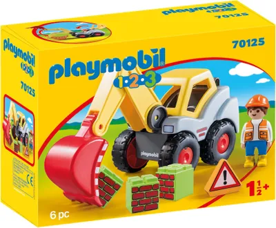 Produktbild von PLAYMOBIL 1.2.3. 70125 Schaufelbagger
