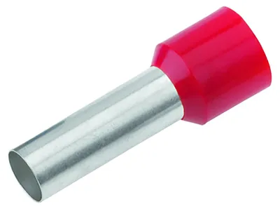 Obrázok produktu pre CIMCO Izolované koncovky kábla, prierez 1,0 mm², dĺžka 10 mm, červené, 100 kusov