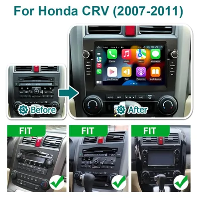 Produktbild von 8-Zoll Multimedia-Player und Navigationssystem mit Touchscreen, Android 14 und CarPlay