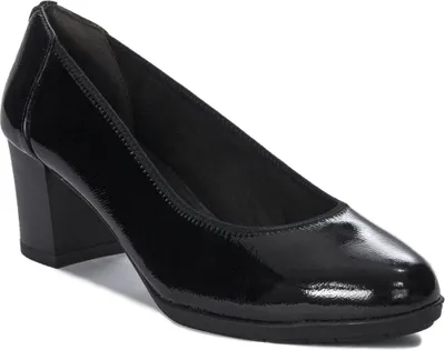 Produktbild von Tamaris Damen Pumps Schwarz mit 6 cm Blockabsatz und runder Spitze