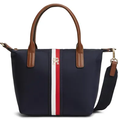 Produktbild von TOMMY HILFIGER AW0AW19025 POPETTE MINI TOTE CORP Blau