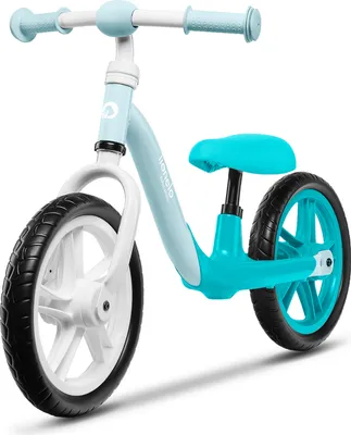 Produktbild von Lionelo Alex Laufrad Kinder Fahrrad bis 30 kg Sattel und Lenker einstellbar 12 Zoll Eva Schaumräder Türkis