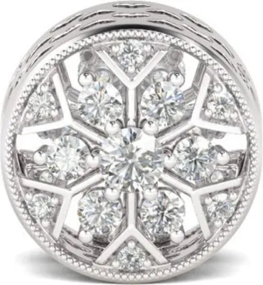 Produktbild von Gnoce Charm Schneeflocke Silber AICS09