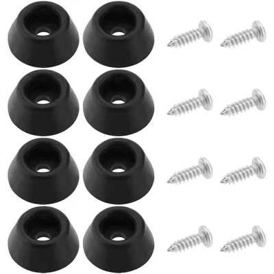 Imagen del producto de 8 protectores para puntas de billar con tornillos, de 27x12 mm