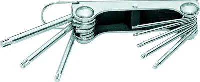 Produktbild von GEDORE SCL 43 TX-80 Winkelschraubendreher-Satz im Clip 8-teilig TX T9-T40, 6346460