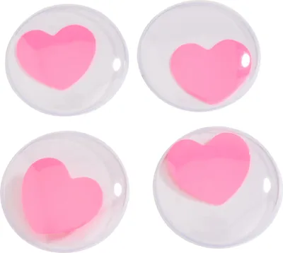 Produktbild von Wackelaugen selbstklebend "Herzen", Ø 35 mm, 4 Stück Rosa