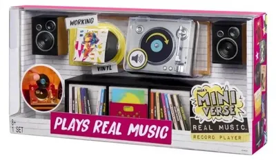 Produktbild von Miniverse Real Music Record Players, 8 Jahr(e), Mehrfarbig, Kunststoff