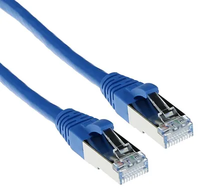 Produktbild von ACT FB7651, 1,5 m, Cat6a, S/FTP (S-STP), RJ-45, RJ-45, Blau