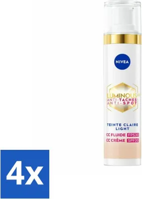 Produktbild von NIVEA - Cellular LUMINOUS 630 CC Cream Light - Getönte Tagescreme - Gegen Pigmentflecken - LSF 30 - 40 ml - Vorteilspack - 4 Stücke