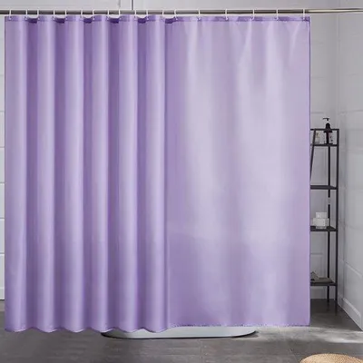 Obrázek produktu pro Famanu sprchový závěs, extra dlouhý – odolný proti plísním, antibakteriální, fialový, 275 x 180 cm