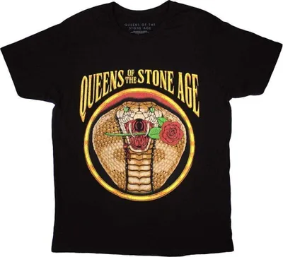 Produktbild von Queens Of The Stone Age Cobra Black S T-Shirt