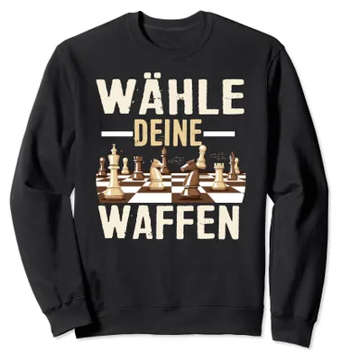 Produktbild von Schach lustiger Spruch Schachspiel Schachspieler Schachfigur Sweatshirt