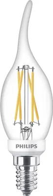 Produktbild von Philips Kerzenlampe (dimmbar), 4,5 W, 40 W, E14, 470 lm, 15000 h, Warmweiß