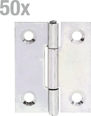 Produktbild von Alberts Scharnier halbbreit sendzimirverzinktem 41 x 33 mm 50er Set