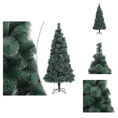 Productafbeelding van vidaXL Kunstkerstboom met standaard, groen, 120 cm, PET - Kerstbomen