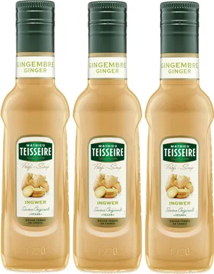 Image de Teisseire Sirop pour boissons Gingembre 0,25L (paquet de 3)