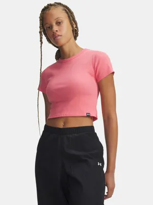 Obrázok produktu pre Detské tričko Under Armour Ua Rival Rib – ružová farba Bittersweet, veľkosť: L