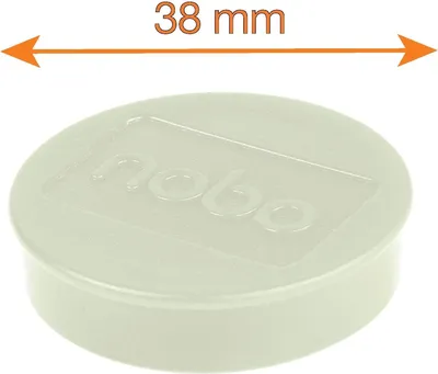 Zdjęcie produktu dla Nobo 1915308, Magnes na tablicę, Biały, 38 mm, 20 mm, 38 mm, 190 mm
