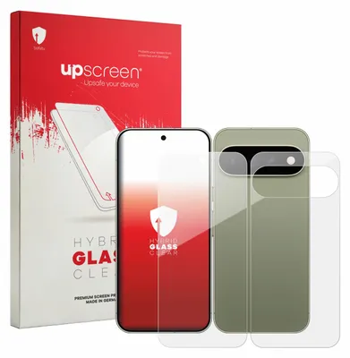 Produktbild von upscreen Schutzglas für Google Pixel 11 Pro XL (Display+Rückseite) Schutzfolie Panzer Folie Glas Display Schutz klar