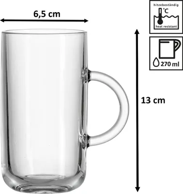 Immagine prodotto di Ritzenhoff & Breker Marco latte macchiato / bicchiere da vin brulé 270 ml set da 60