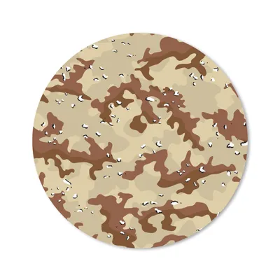 Produktbild von MuchoWow® Mauspad Mousepad Camouflage - Wüste - Muster 30x30 cm - Mousepads - Maus Mat - Pad - Mausunterlage - Tischunterlage - Schreibtischmatten