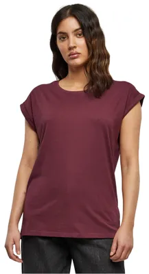 Image de Urban Classics Ladies - EXTENDED SHOULDER Shirt cherry - L