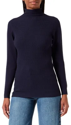 Productafbeelding van TILDEN Dames trui met ronde hals, marineblauw, maat XL/XXL
