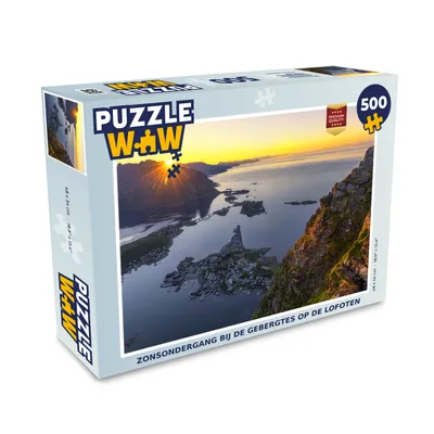 Obrázok produktu pre MuchoWow® Puzzle 500 ks Západ slnka na Lofotoch